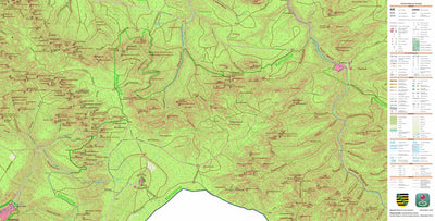 Staatsbetrieb Geobasisinformation und Vermessung Sachsen Ostrau, Bad Schandau, Stadt (1:10,000 scale) digital map