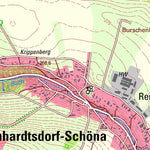 Staatsbetrieb Geobasisinformation und Vermessung Sachsen Ostrau, Bad Schandau, Stadt (1:25,000 scale) digital map