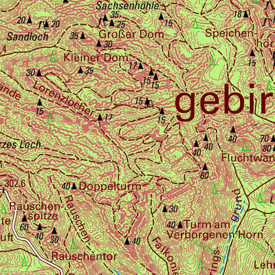 Staatsbetrieb Geobasisinformation und Vermessung Sachsen Ostrau, Bad Schandau, Stadt (1:25,000 scale) digital map