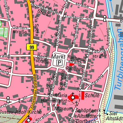 Staatsbetrieb Geobasisinformation und Vermessung Sachsen Ostritz, Ostritz, Stadt 1 (1:10,000 scale) digital map