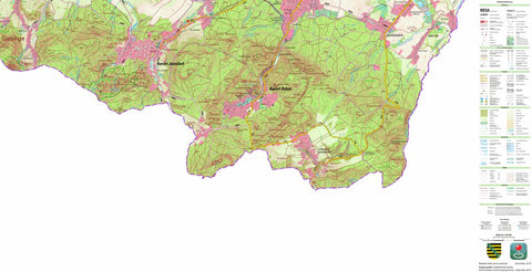 Staatsbetrieb Geobasisinformation und Vermessung Sachsen Oybin, Kurort, Oybin (1:25,000 scale) digital map