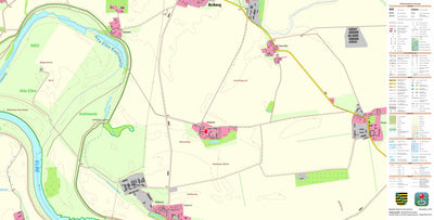 Staatsbetrieb Geobasisinformation und Vermessung Sachsen Packisch, Arzberg (1:10,000 scale) digital map