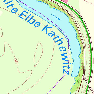 Staatsbetrieb Geobasisinformation und Vermessung Sachsen Packisch, Arzberg (1:10,000 scale) digital map