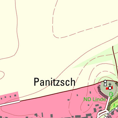 Staatsbetrieb Geobasisinformation und Vermessung Sachsen Panitzsch, Borsdorf (1:10,000 scale) digital map