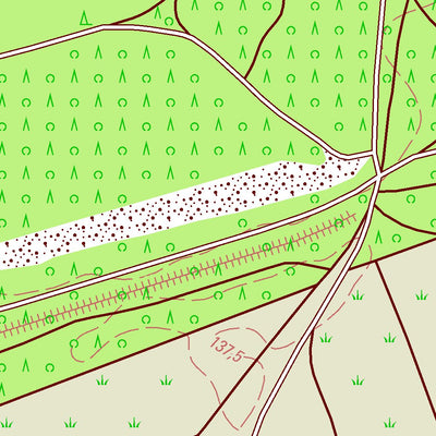Staatsbetrieb Geobasisinformation und Vermessung Sachsen Pechern, Krauschwitz i.d. O.L. 1 (1:10,000 scale) digital map