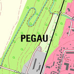 Staatsbetrieb Geobasisinformation und Vermessung Sachsen Pegau, Pegau, Stadt (1:10,000 scale) digital map