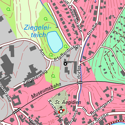 Staatsbetrieb Geobasisinformation und Vermessung Sachsen Penig, Penig, Stadt (1:10,000 scale) digital map