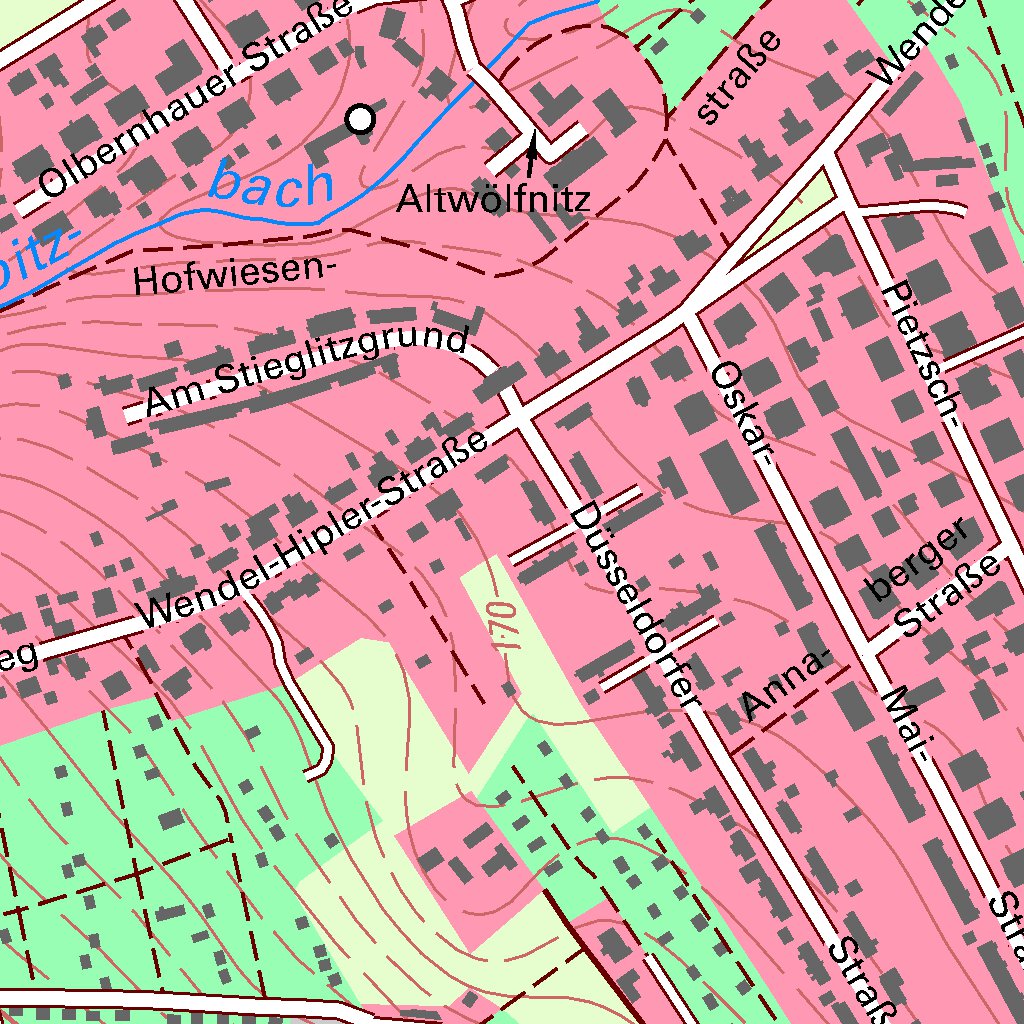 Pesterwitz, Freital, Stadt (1:10,000 scale) Map by Staatsbetrieb