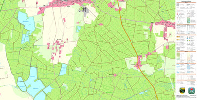 Staatsbetrieb Geobasisinformation und Vermessung Sachsen Petershain, Quitzdorf am See (1:10,000 scale) digital map