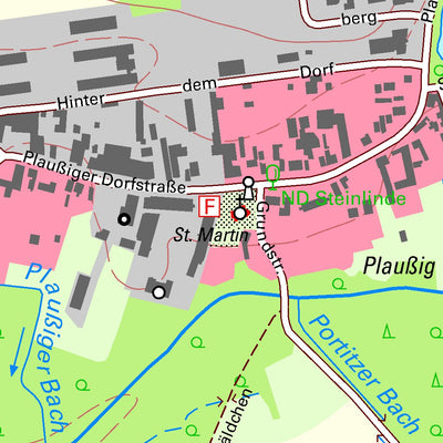 Staatsbetrieb Geobasisinformation und Vermessung Sachsen Plaußig-Portitz, Leipzig, Stadt (1:10,000 scale) digital map