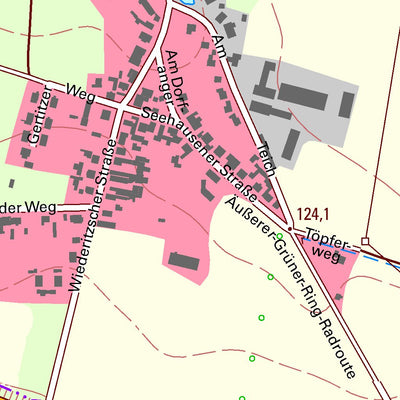 Staatsbetrieb Geobasisinformation und Vermessung Sachsen Podelwitz, Rackwitz (1:10,000 scale) digital map