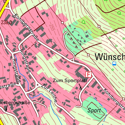Staatsbetrieb Geobasisinformation und Vermessung Sachsen Porschendorf, Dürrröhrsdorf-Dittersbach (1:10,000 scale) digital map