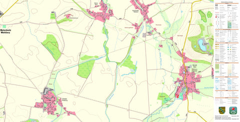 Staatsbetrieb Geobasisinformation und Vermessung Sachsen Preititz, Malschwitz (1:10,000 scale) digital map