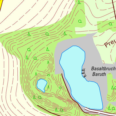 Staatsbetrieb Geobasisinformation und Vermessung Sachsen Preititz, Malschwitz (1:10,000 scale) digital map