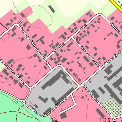Staatsbetrieb Geobasisinformation und Vermessung Sachsen Püchau, Machern (1:10,000 scale) digital map