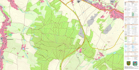 Staatsbetrieb Geobasisinformation und Vermessung Sachsen Putzkau, Schmölln-Putzkau 1 (1:10,000 scale) digital map