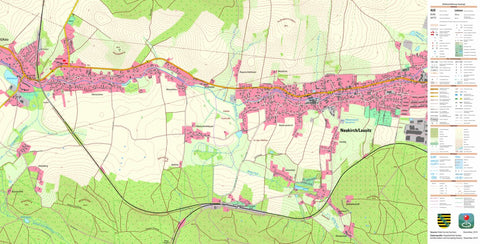 Staatsbetrieb Geobasisinformation und Vermessung Sachsen Putzkau, Schmölln-Putzkau 2 (1:10,000 scale) digital map