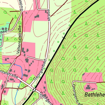 Staatsbetrieb Geobasisinformation und Vermessung Sachsen Putzkau, Schmölln-Putzkau 2 (1:10,000 scale) digital map