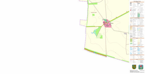Staatsbetrieb Geobasisinformation und Vermessung Sachsen Rabutz, Wiedemar (1:10,000 scale) digital map