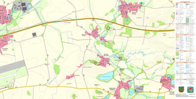 Staatsbetrieb Geobasisinformation und Vermessung Sachsen Rackel, Malschwitz (1:10,000 scale) digital map