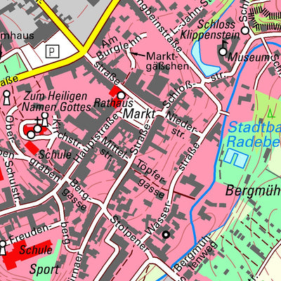 Staatsbetrieb Geobasisinformation und Vermessung Sachsen Radeberg, Radeberg, Stadt (1:10,000 scale) digital map