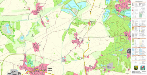 Staatsbetrieb Geobasisinformation und Vermessung Sachsen Radibor, Radibor (1:10,000 scale) digital map