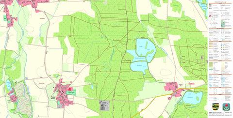 Staatsbetrieb Geobasisinformation und Vermessung Sachsen Ralbitz, Ralbitz-Rosenthal (1:10,000 scale) digital map