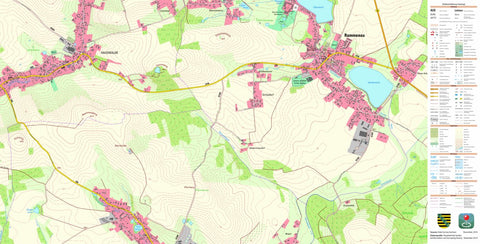 Staatsbetrieb Geobasisinformation und Vermessung Sachsen Rammenau, Rammenau (1:10,000 scale) digital map