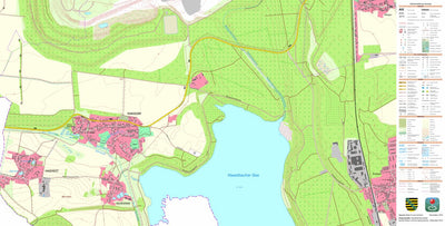 Staatsbetrieb Geobasisinformation und Vermessung Sachsen Ramsdorf, Regis-Breitingen, Stadt (1:10,000 scale) digital map