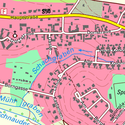 Staatsbetrieb Geobasisinformation und Vermessung Sachsen Ramsdorf, Regis-Breitingen, Stadt (1:10,000 scale) digital map