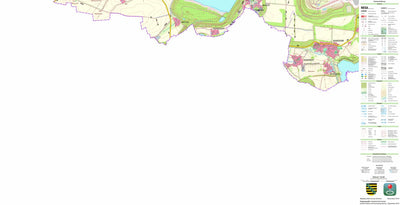Staatsbetrieb Geobasisinformation und Vermessung Sachsen Ramsdorf, Regis-Breitingen, Stadt (1:25,000 scale) digital map