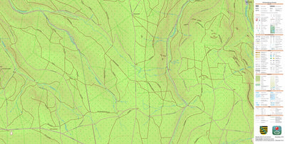 Staatsbetrieb Geobasisinformation und Vermessung Sachsen Raschau, Raschau-Markersbach (1:10,000 scale) digital map