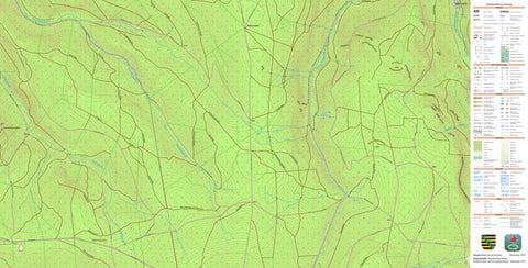 Staatsbetrieb Geobasisinformation und Vermessung Sachsen Raschau, Raschau-Markersbach (1:10,000 scale) digital map