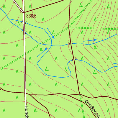 Staatsbetrieb Geobasisinformation und Vermessung Sachsen Raschau, Raschau-Markersbach (1:10,000 scale) digital map