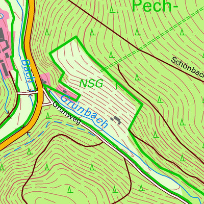 Staatsbetrieb Geobasisinformation und Vermessung Sachsen Raun, Bad Brambach (1:10,000 scale) digital map