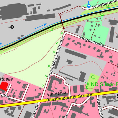Staatsbetrieb Geobasisinformation und Vermessung Sachsen Rauschwalde, Görlitz, Stadt (1:10,000 scale) digital map