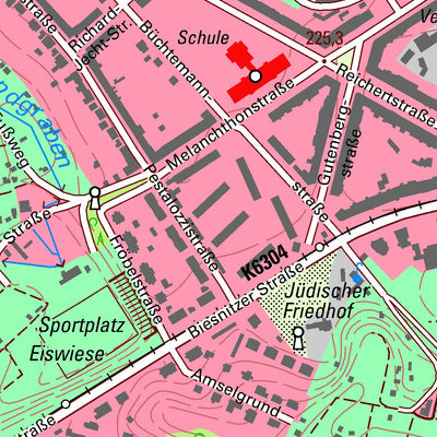 Staatsbetrieb Geobasisinformation und Vermessung Sachsen Rauschwalde, Görlitz, Stadt (1:10,000 scale) digital map
