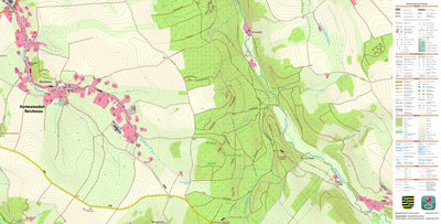 Staatsbetrieb Geobasisinformation und Vermessung Sachsen Reichenau, Hartmannsdorf-Reichenau (1:10,000 scale) digital map