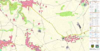 Staatsbetrieb Geobasisinformation und Vermessung Sachsen Reichenbach, Kriebstein (1:10,000 scale) digital map