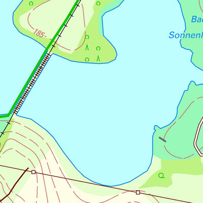 Staatsbetrieb Geobasisinformation und Vermessung Sachsen Reichenberg, Moritzburg (1:10,000 scale) digital map