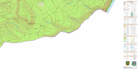Staatsbetrieb Geobasisinformation und Vermessung Sachsen Reinhardtsdorf, Reinhardtsdorf-Schöna 2 (1:10,000 scale) digital map