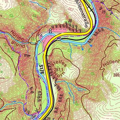 Staatsbetrieb Geobasisinformation und Vermessung Sachsen Reinhardtsgrimma, Glashütte, Stadt (1:25,000 scale) digital map