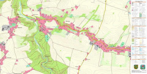 Staatsbetrieb Geobasisinformation und Vermessung Sachsen Reinsberg, Reinsberg (1:10,000 scale) digital map