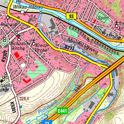 Staatsbetrieb Geobasisinformation und Vermessung Sachsen Reinsdorf, Reinsdorf (1:25,000 scale) digital map