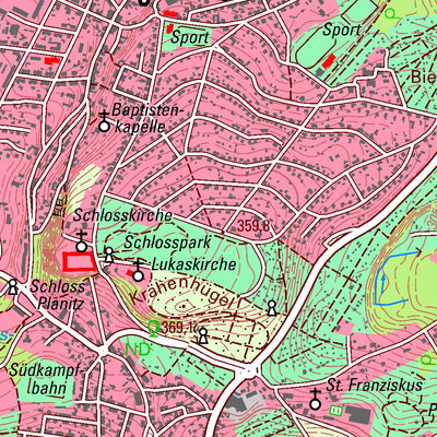 Staatsbetrieb Geobasisinformation und Vermessung Sachsen Reinsdorf, Reinsdorf (1:25,000 scale) digital map