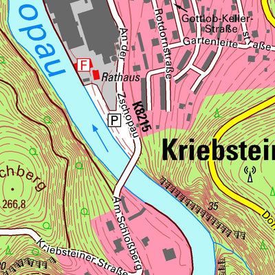 Staatsbetrieb Geobasisinformation und Vermessung Sachsen Reinsdorf, Waldheim, Stadt (1:10,000 scale) digital map