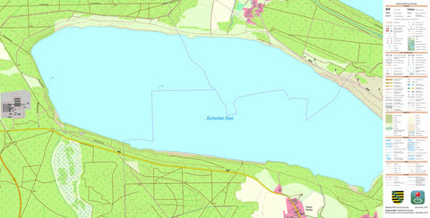 Staatsbetrieb Geobasisinformation und Vermessung Sachsen Riegel, Lohsa (1:10,000 scale) digital map
