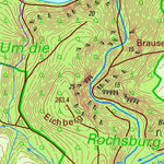 Staatsbetrieb Geobasisinformation und Vermessung Sachsen Rochsburg, Lunzenau, Stadt (1:10,000 scale) digital map