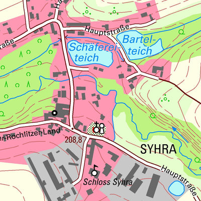 Staatsbetrieb Geobasisinformation und Vermessung Sachsen Roda, Frohburg, Stadt (1:10,000 scale) digital map