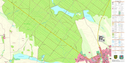 Staatsbetrieb Geobasisinformation und Vermessung Sachsen Roda, Grimma, Stadt (1:10,000 scale) digital map